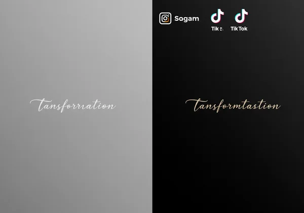 Text transforming from plain to elegant cursive on a screen