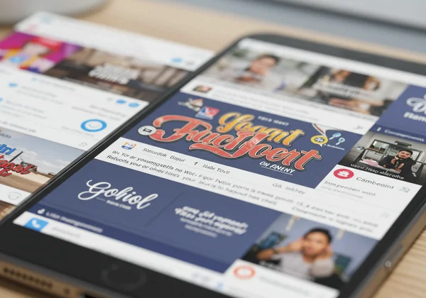 Fancy cursive fonts in a Facebook newsfeed, standing out