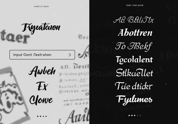 Screenshot of a fancy text generator showing various styles