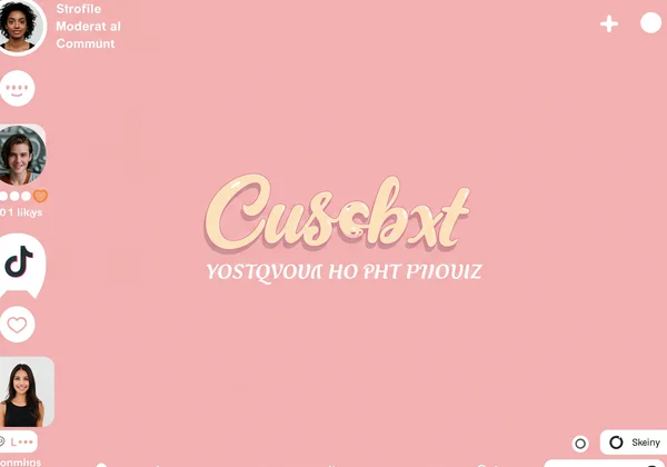 Social media post with a stylish cursive font for bio