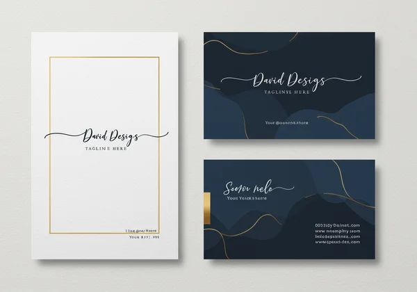Professional digital stationery with elegant cursive text